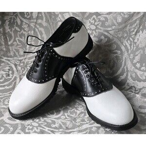 Footjoy Classics Spikeless Golf Shoes 55228 Size 6 D White/Black New